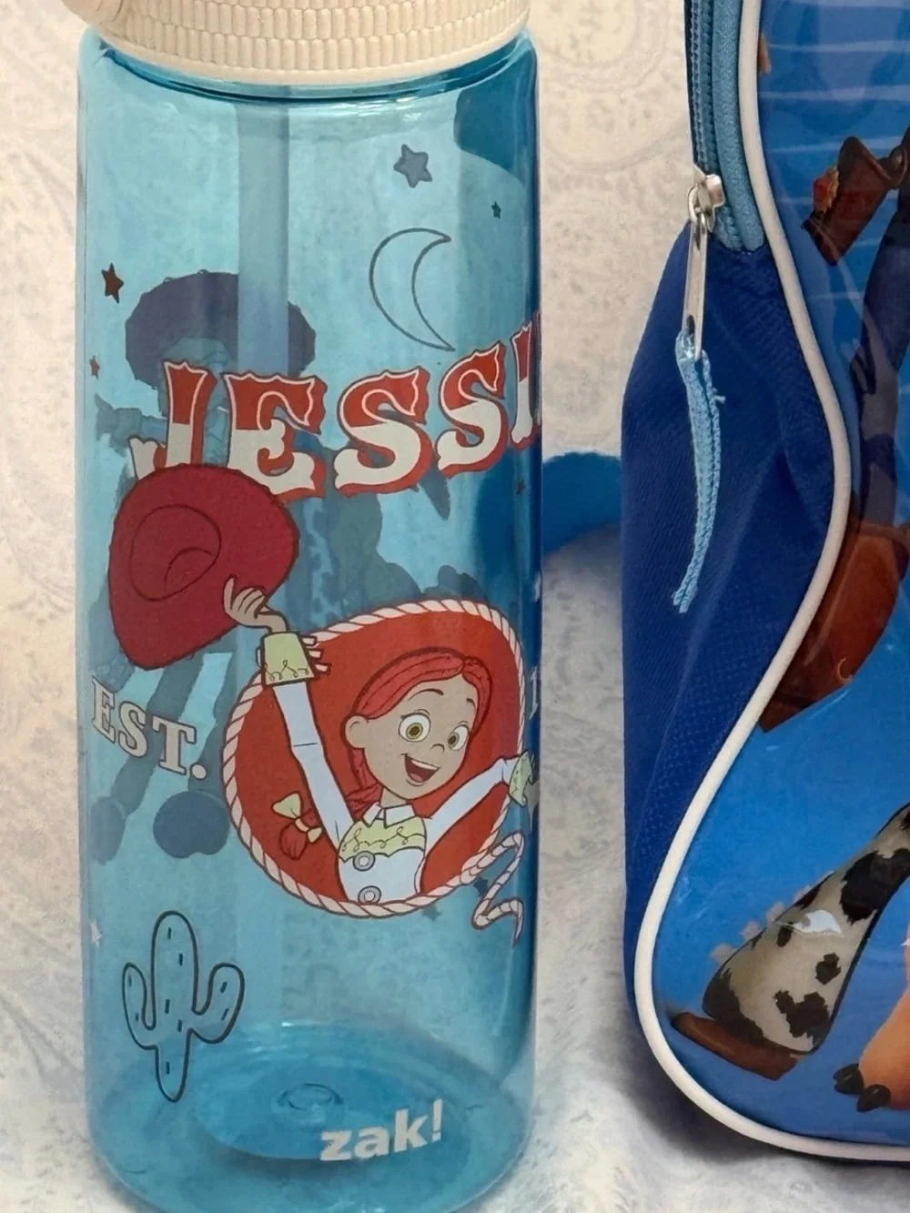 Disney Pixar Toy Story 5 Regular Size Backpack & Jessie 30 oz. Drink Bottle